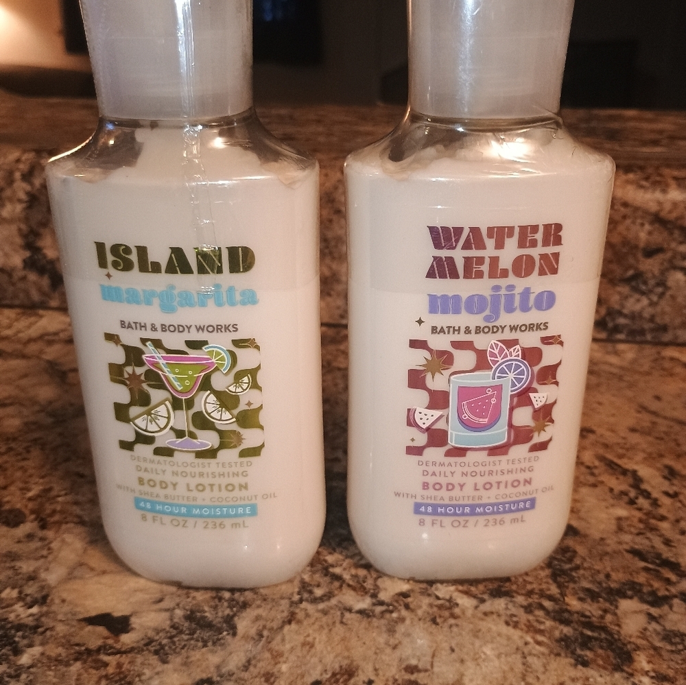 Bath & Body Works Island Margarita and Watermelon Mojito Lotions New